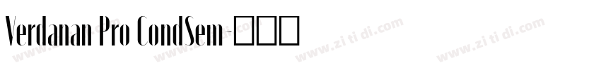 Verdanan Pro CondSem字体转换